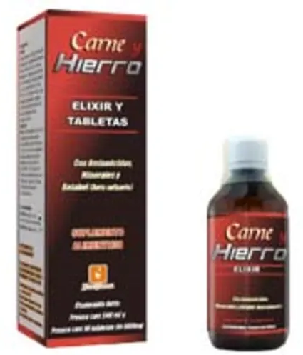 CARNE Y HIERRO FCO 240ML/16 TABS 500MG