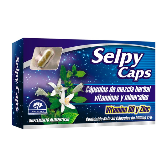 SELPY CAPS 30 CAPS 186/10/1/500 MG