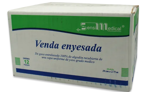 VENDA DE YESO 12 VENDAS 10CM X 2.74 M
