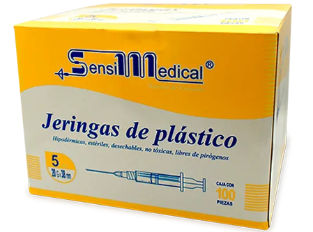 JERINGA AMARILLA 100 JERS 20X38MM/5 ML