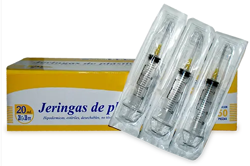 JERINGA AMARILLA 50 JERS 20X38MM / 20 ML