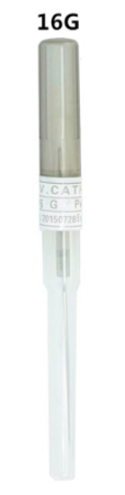 CATETER/VENOCLISIS GRIS 1 PZA 16G/47MM