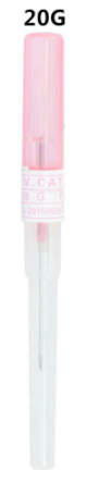 CATETER/VENOCLISIS ROSA 1 PZA 20G/33 MM