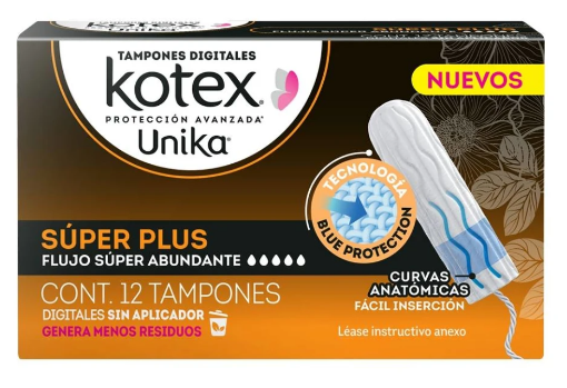 TAMPONES KOTEX UNIK SUPERPLUSC/12