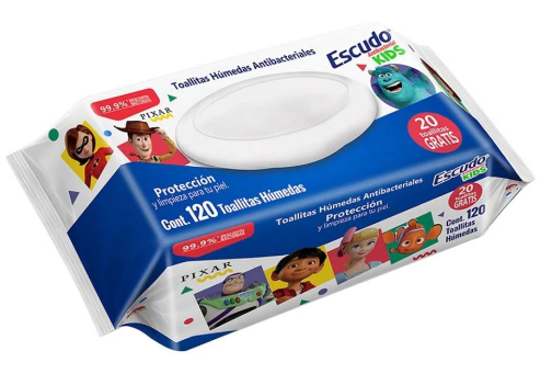 TAS HUM ESCUDO ANTIBAC KIDS C/120