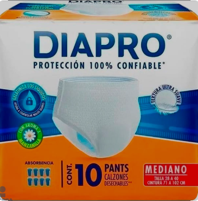 CALZ DIAPRO PANTS MUJER MED C/10