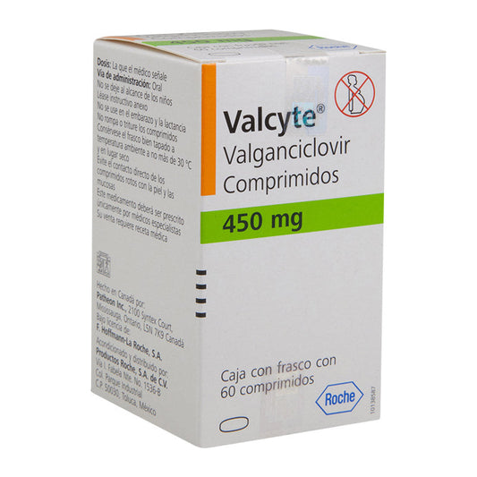 VALCYTE 450 MG 60 CPR