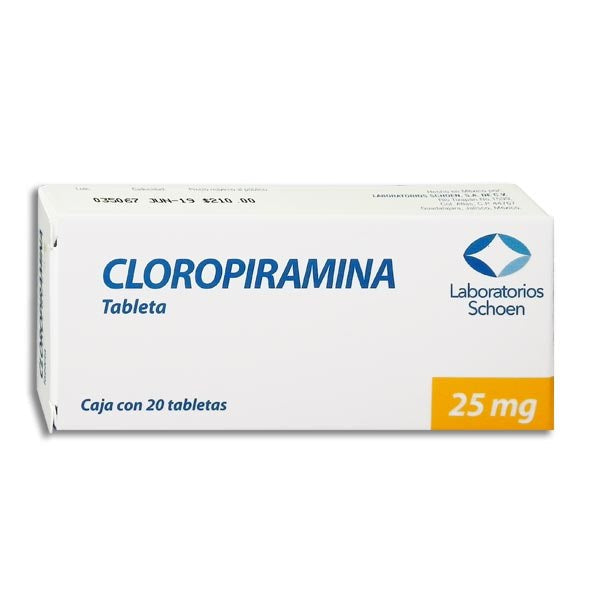 CLOROPIRAMINA 20 TAB 25 MG