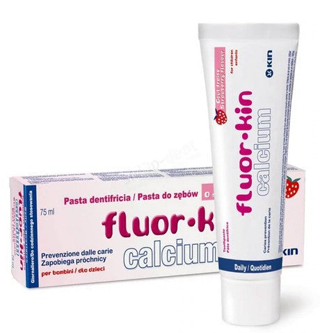 FLUOR KIN CALCIUM FRESA MORANGO -  75ML