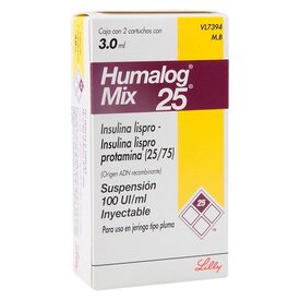 HUMALOG MIX 25 CART INT 2X3ML