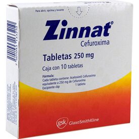 ZINNAT 250 MG 10 TAB