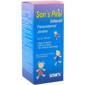 SON'S PIRAL JBE. INFANTIL CAJA C/FCO. C/120 ML.
