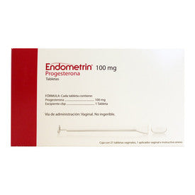 ENDOMETRIN 100MG VAG 21 TAB+ APLIC
