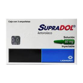 SUPRADOL 60 MG SOL INY 3X2 ML