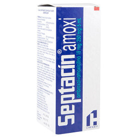 SEPTACIN AMOXI SUSP. 250/15 MG. CAJA C/FCO. C/PVO. P/90 ML.