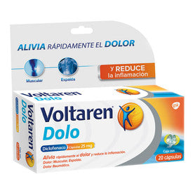 VOLTAREN DOLO 25 MG 20 CAPS