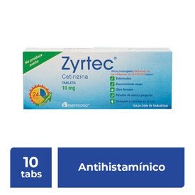 ZYRTEC 10 MG 10 TAB