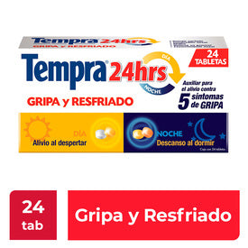 TEMPRA 24HRS DIA/NOCHE 24 TAB