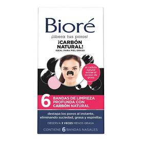BANDAS BIORE NASAL LIMP CARBON 6PZ