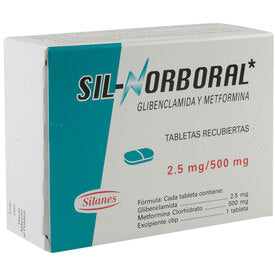 SIL-NORBORAL 2.5/500MG 40 TAB