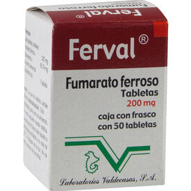 FERVAL 200 MG 50 TAB