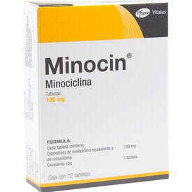 MINOCIN 100MG TAB C12