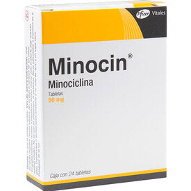 MINOCIN 50 MG BLIST 24 TAB