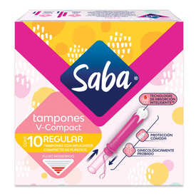 TAMPONES SABA COMPAC REGULAR C/10