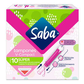 TAMPONES SABA COMPACTOS SUPER C/10
