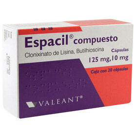 ESPACIL COMPUESTO CAP. 125/10 MG. CAJA C/20