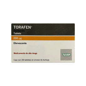 TORAFEN 200MCG EFERV 28 TAB   FRACI