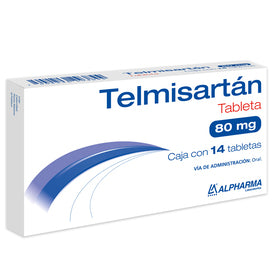 TELMISARTAN TAB 80 MG CAJA C14
