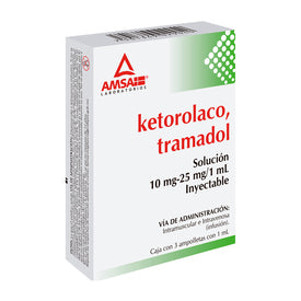 KETO/TRAM 10/25MG AMP 3X1ML LGEN
