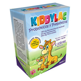 KIDDYLAC 6 SOBRES 180/20/500MG/ 5 G