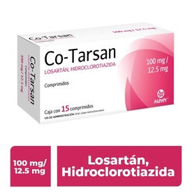 CO-TARSAN 15 COMP 100/12.50 MG