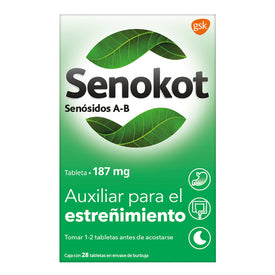 SENOKOT 187MG SENOSIDOS A-B 28TABN