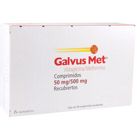 GALVUS-MET 50/500MG 30 CPR REC