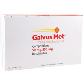 GALVUS-MET 50/850MG 30 CPR REC