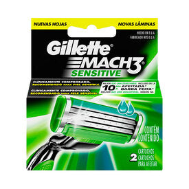 CARTUCHO GTTE MACH 3SENSITV C/2