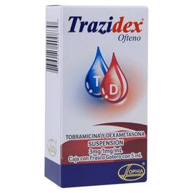 TRAZIDEX OFTENO3/1MG SUSP5ML