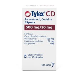 TYLEX-CD 500/30 MG 30 CAPS