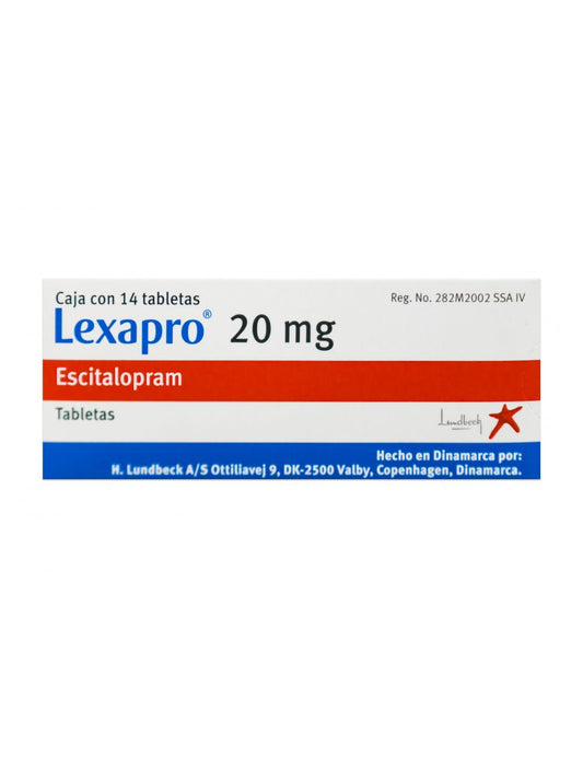 LEXAPRO 20 MG 14 TAB