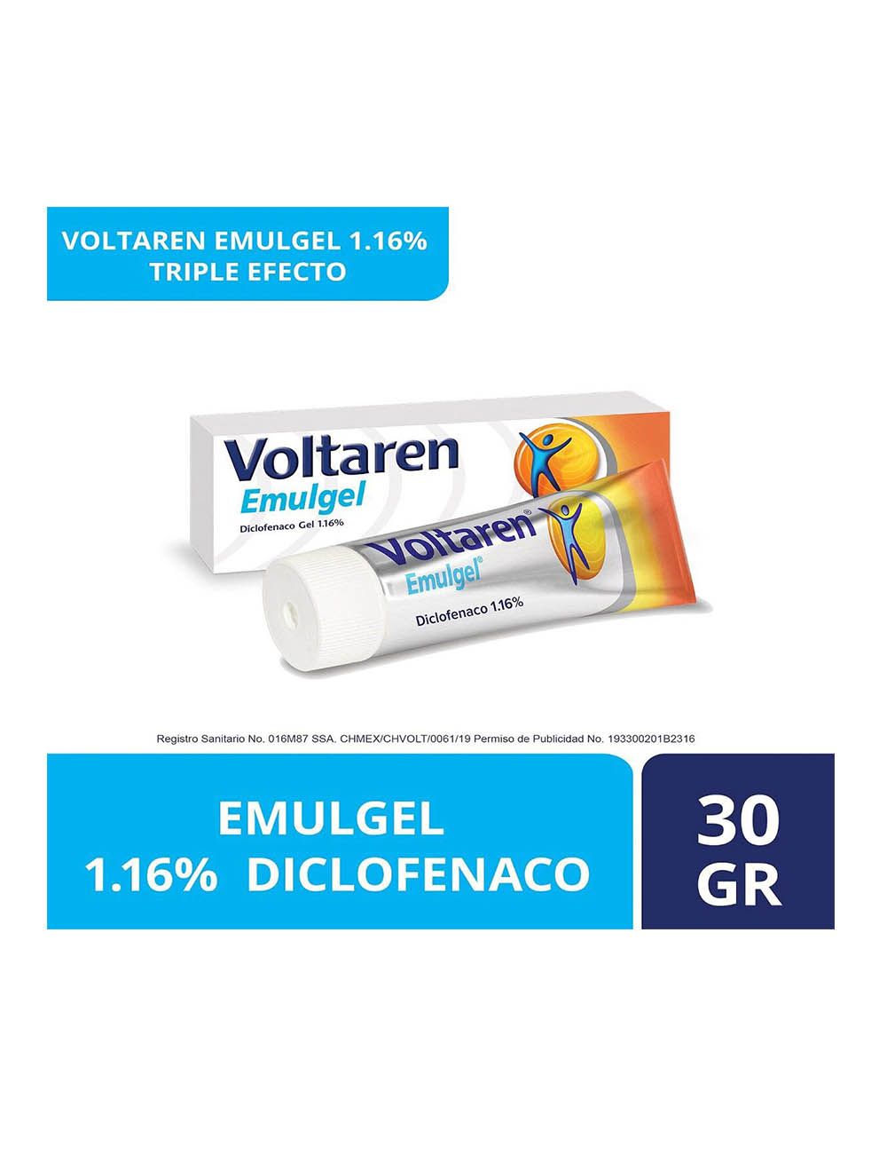 VOLTAREN EMULGEL DICLOFENACO 30G