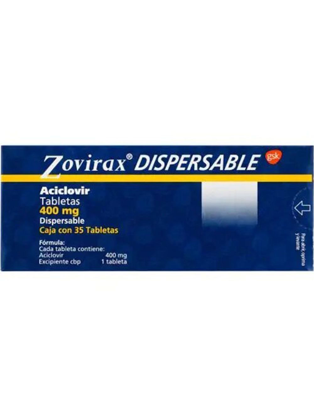 ZOVIRAX 400MG 35TAB DISPER